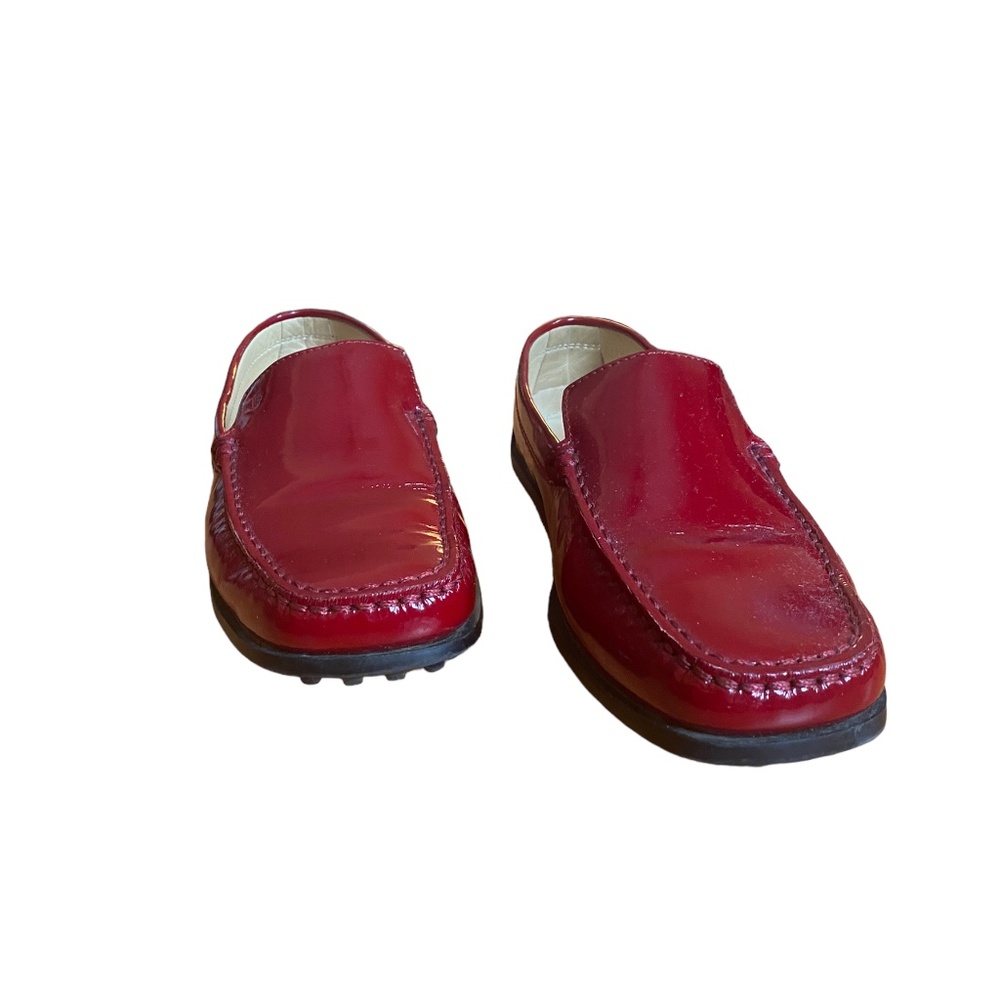 Tod’s Patent Leather Burgundy Loafers EU 36 US 6